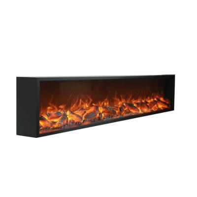 China Simulation Fire Recessed Electric Fireplace Decorative With Heating for sale