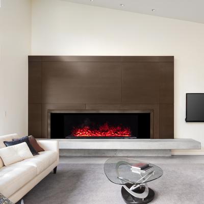 China Contemporary Style Water Vapor Fireplace Insert Cassette LED Realistic Fire Flame for sale