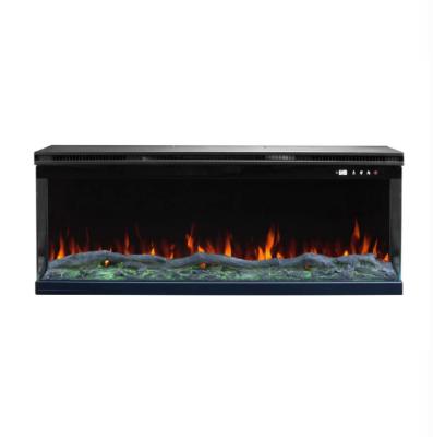 Chine Wall Recessed Decorative Electric Fireplace Remote Control 3D LED Realistic Flame à vendre