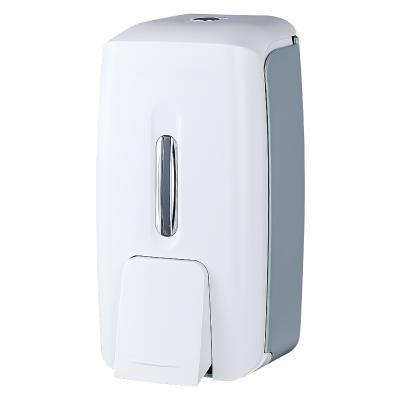 China 2021 Hot Sale Wall Mounted Soap Dispenser Double Soap Dispenser Plastic Liquid Manual Hotel Bathroom Liquid Soap Dispenser for sale