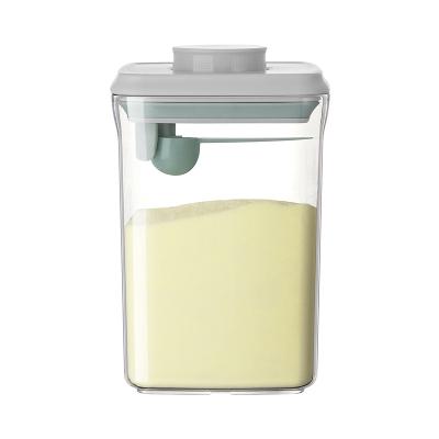 China 2022 AnKou BPA Free Airtight Baby Formula Container 1.5L Baby Supplies Plastic Milk Powder Storage Container With Scoop for sale