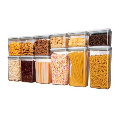 China Freshness Preservation AnKou Airtight Food Storage Containers Set Dry Goods Galley Organization. Plastic Kitchen Storage Food Container Set for sale