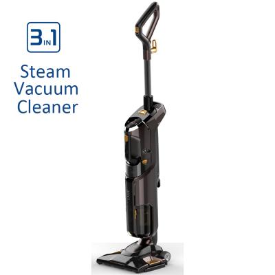 China Hotel Best Quality 3 In 1 Attached Floor Care Cleaning Mops Steam Mopping Vacuum Cleaner for sale