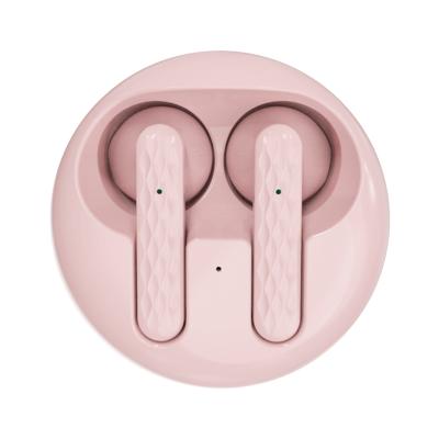 China Ture Wireless Stereo Macaron Fashion Half C Led Power Show Touch Earhook Type In Ear Tws Headphones Radio for sale