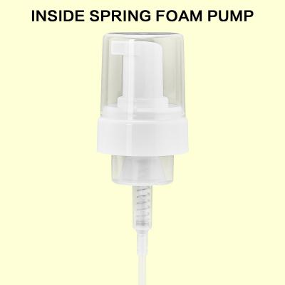 China 43mm Foam Pump PP Screw-on for Young Children inside SPRING 5 Years of Age Limit Te koop