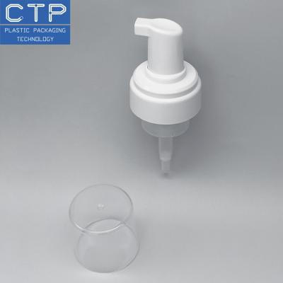 China White 0.8CC Stainless Steel Spring Type 43mm Foam Pump With Cap Te koop