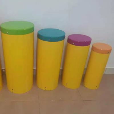 China Kids Outdoor Outdoor Playground Park Entertainment Stainless Steel Tongue Circular Drums Babel Musical Instruments Toy for sale