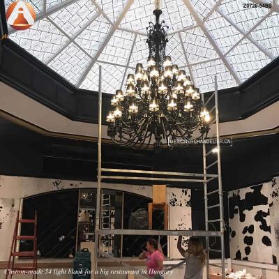 China Custom Baccarat Large Style Pendant Light Crystal Chandelier Luxury For Hotel for sale