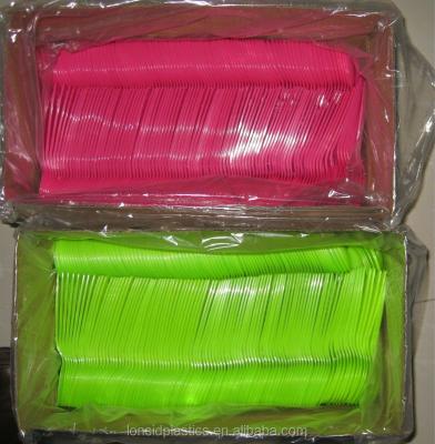 China Disposable Neon Colored (Orange or Pink or Green) Plastic Material Disposable Ice Cream Scoops for sale