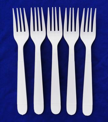 China Disposable heavy duty pp fork black and white for sale