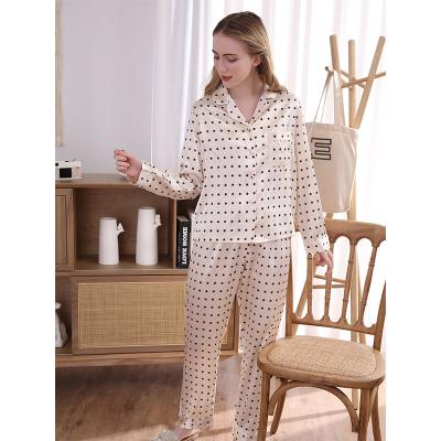 China Wholesale QUICK DRY Heart Print Touch Up Two Piece Pajama Sets Women Set Pajamas Girl Pajamas Ladies Night Wear Loungewear for sale