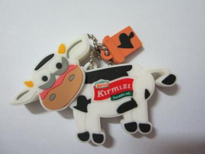 China Cow USB 2.0 PVC USB Flash Drive 4GB / 8GB , Micro USB Storage Drive for sale