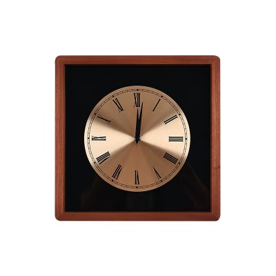 China Antique Style Custom Logo Solid Wood And Hand Made Digital Wall Clock Big Time Accurate Silent Wall Clocks For Living Room for sale