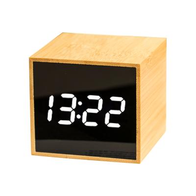 China Calendars Cheap Price Sound Cute Home Office Digital Electronic Desk Alarm Clock Led Display Square Available Customization for sale