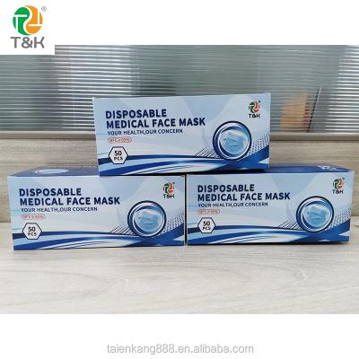 China Type I II IIR Hospital Adult Mascarillas CE Non Woven Medical Surgical Mask for sale