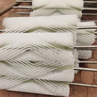 China Industrial Conveying.ect Roller Strip Brush Spiral Strip Belt Cleaning Brush for sale