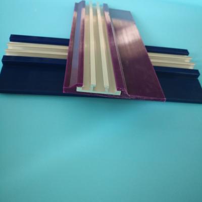 China Long Running Life Aluminum Guardrail Profile Guides PE Wearstrips for sale