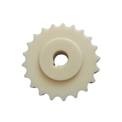 China Mechanical Hardware Machined CNC Plastic Double Tooth Nylon Sprocket for sale