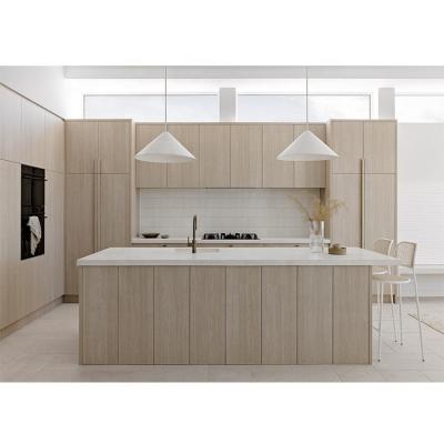 China 2023 Modern Craftsman Bespoke Real Oak Wood Kitchen Cabinets Cabinets Made To Order for sale