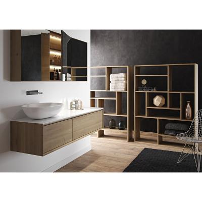 China 2023 New Design Craftsman Modern Custom Bathroom Vanity Cabinets With Quartz Stone Top Hanging Cabinets for sale