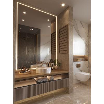 China 2023 New Design Craftsman Modern Custom Master Piece Bathroom Cabinets Design Modern Wall Mount Bathroom Vanity for sale