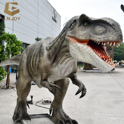 China Museum Outdoor Playground Realistic Animatronic Carnotaurus Dinosaur Model for sale