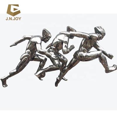 China JN-KN-MS65 Europe Sportsman Stainless Steel Kinetic Athlete Sculpture for sale