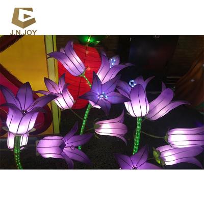 China JN-KN-LF08 Event Lantern Flower Lantern Festival Steel Frame, LED Bulb, Silk Cloth, Etc. for sale