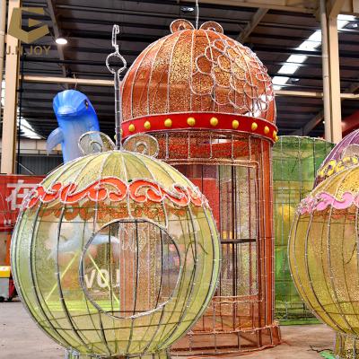 China Festival Modern Lantern Traditional Christmas Floats Parade Steel Frame, LED Bulb, Silk Cloth, Etc for sale