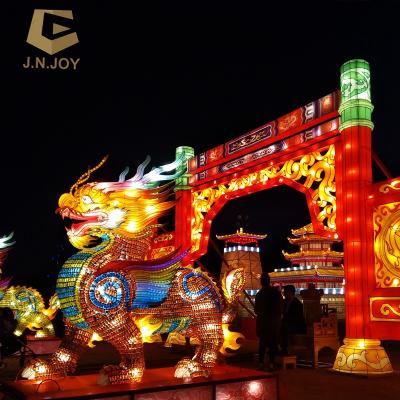 China Modern Customize Lantern Lights Led Construction Lighting Handmade Chinese New Year Decorations for sale