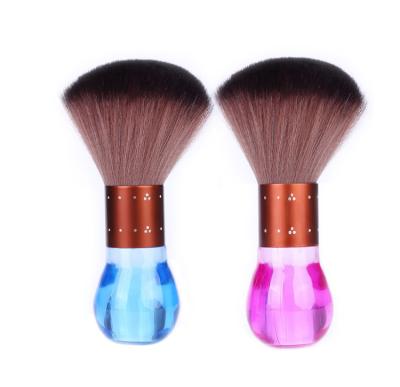 China Beauty Hair Salon Black Neck Brush Barber Hair Soft Bristle Clean Hair Brush Salon Cutting Hairstyle Styling Makeup Tool for sale