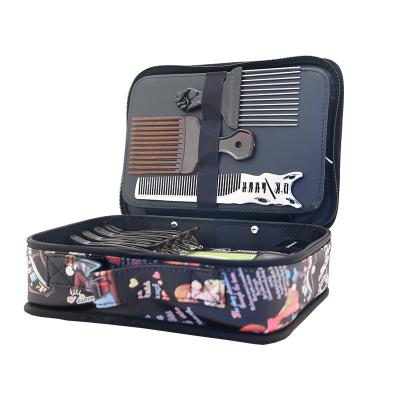 China Fashion Cartoon Pattern Large Capacity Salon Barber Package Tool Storage Box Makeup Hairdressing Cosmetic Bag for sale