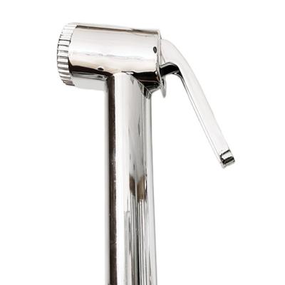 China No Needle New Adjust Battery Plastic ABS Chrome Plated Shower Bidet Use Toilet Shattaf Muslim Shattaf Portable Bidet for sale