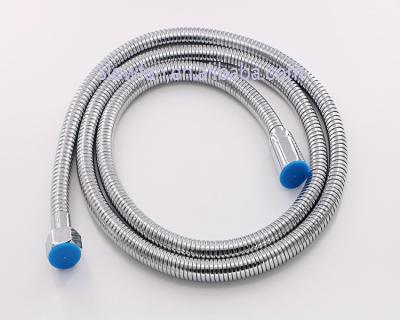 China Showers Stainless Steel Double Head Lock Chrome Plated Shower Hose for sale