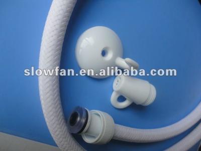 China Toilet White Nylon Braided Flexible Hose for sale