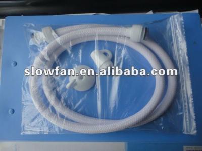 China Toilet White Nylon Yarn Braided Bidet Shower Hose for sale