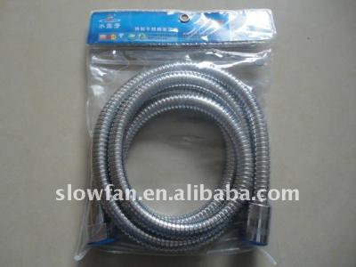 China Frosted with colored zipper Frosted package with zipper for shower hose for sale