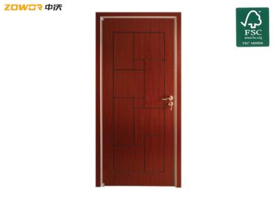 China Custom PU Painted Curved Solid Wood Interior Doors for sale