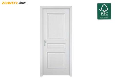 China Hidden Hinge Solid Core Mahogany Plain Wooden Door for sale