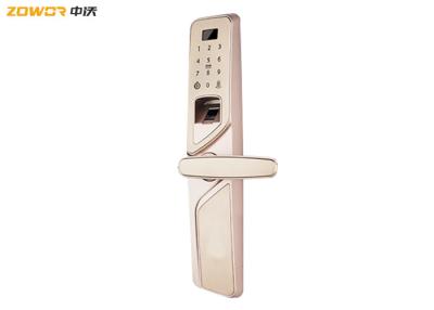 China Zinc Alloy L440mm Zigbee Card Fingerprint Door Lock for sale