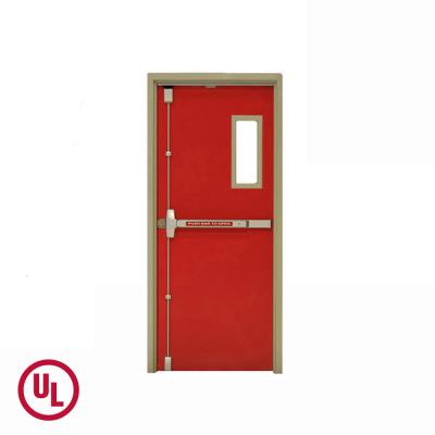 China Intertek Honeycomb 50mm Leaf Steel Fire Exit Doors for sale