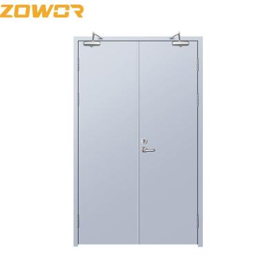 China 90min Fire Shutter Door ANSI Galvanized  Fire Rated Steel Doors for sale