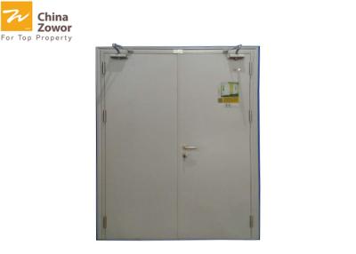 China 1 Hour Fire Rated Steel Double Door For Industrial Application/ Fire Safety Door for sale