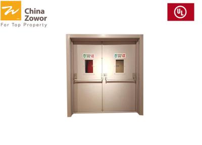 China Gal. Steel FD30 Fire Door/ Fire Rated Commercial Metal Door/ 40mm Thick/ Powder Coated Finish for sale