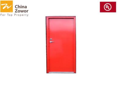 China UL Listed Gal. Steel Self Closing Fireproof Steel Door/Red Painting Finish/ Customized Size for sale