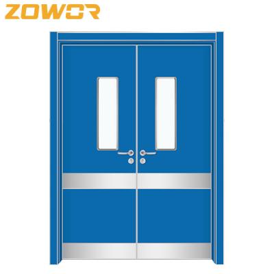 China Healthcare Center Double Swing 50N Fire Rated Doors for sale