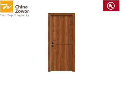 China Puerta cortafuego de media hora activa de la derecha doble de la hoja para el final interior de la melamina del color rojo del sitio en venta