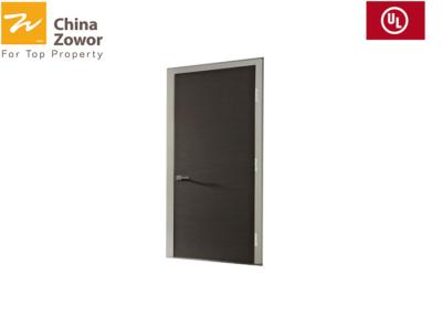 Chine Porte FD30 intérieure ignifuge en bois avec le verre vertical pour la taille adaptée aux besoins du client par finition intérieure de placage de pièce à vendre