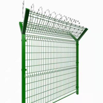 China Easily Assembled Strong Zinc Powder Coating Or RAL Color Airport Anti-Climb 358 Military High Security Fence Coated for sale