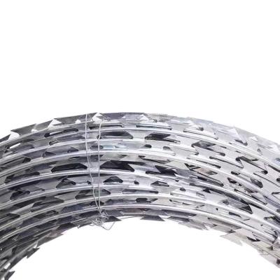 China Easily Assembled Hot-Dipped Galvanized Or PVC Coated Galvanized To Protect Razor Barbed Wire Mesh For Fence for sale